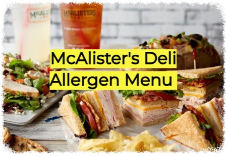 McAlister's Deli Allergen Menu